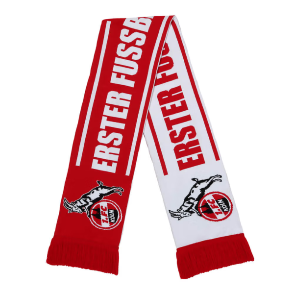 1. FC Köln Premiumschal "Erster Fußball-Club" 97 % Polyacryl, 3 % Elasthan